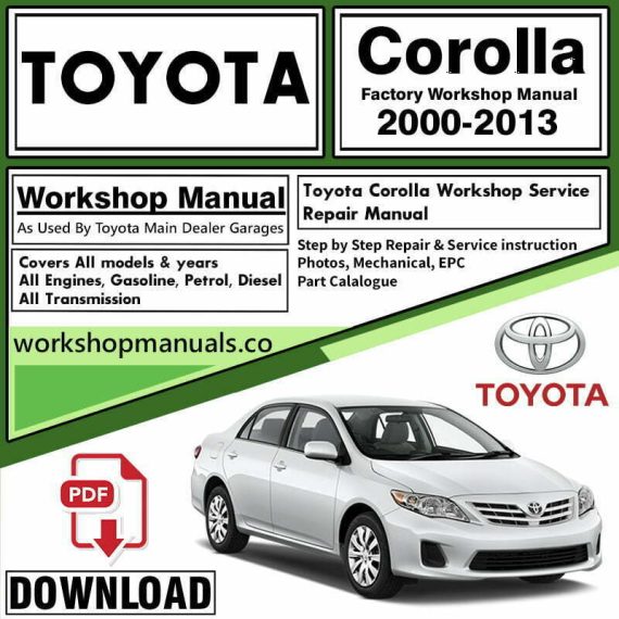 Toyota Corolla Workshop Repair Manual Workshop Repair Manuals Download Co