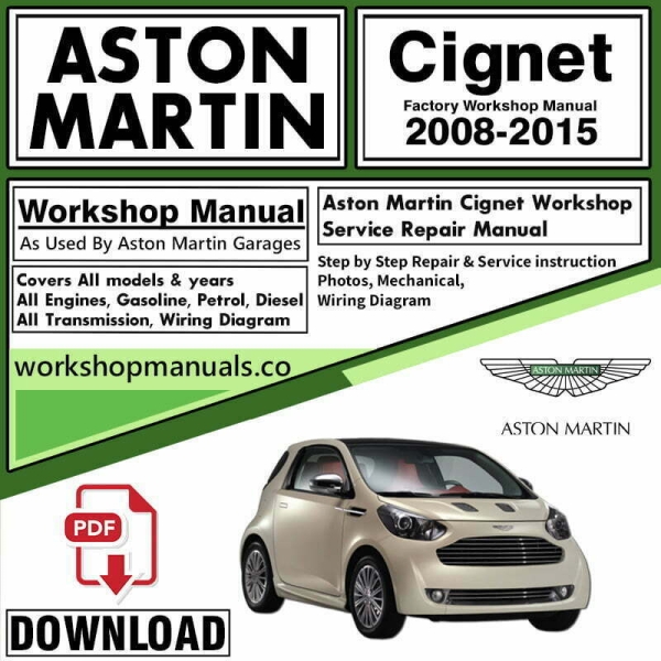 Aston Martin Cygnet Workshop Repair Manual Download