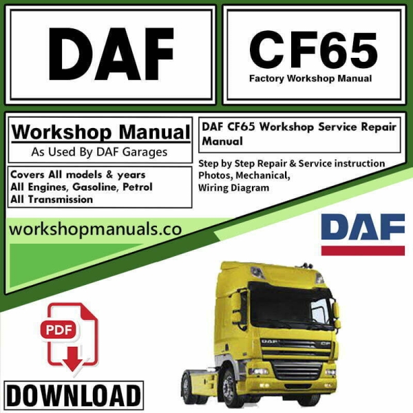 DAF CF65 Workshop Repair Manual