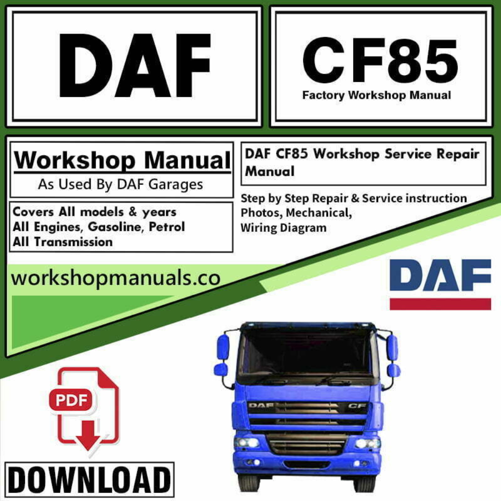 DAF CF85 Workshop Repair Manual