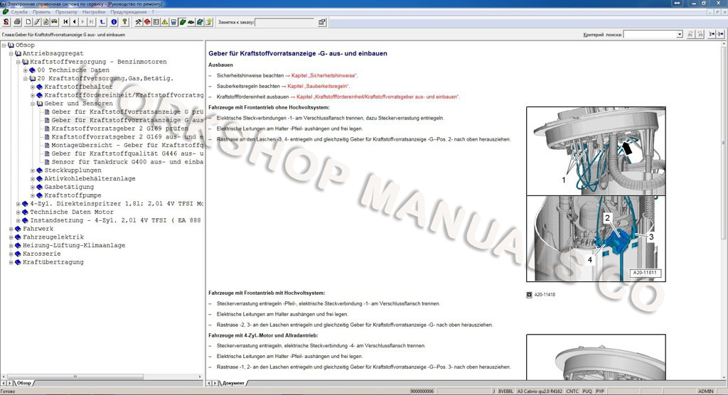 Audi Cabriolet Workshop Repair Manual Download