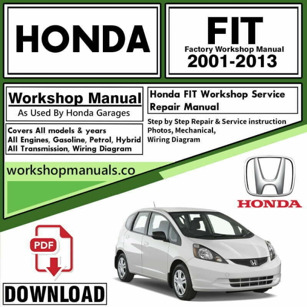Honda FIT Workshop Repair Manual PDF Download