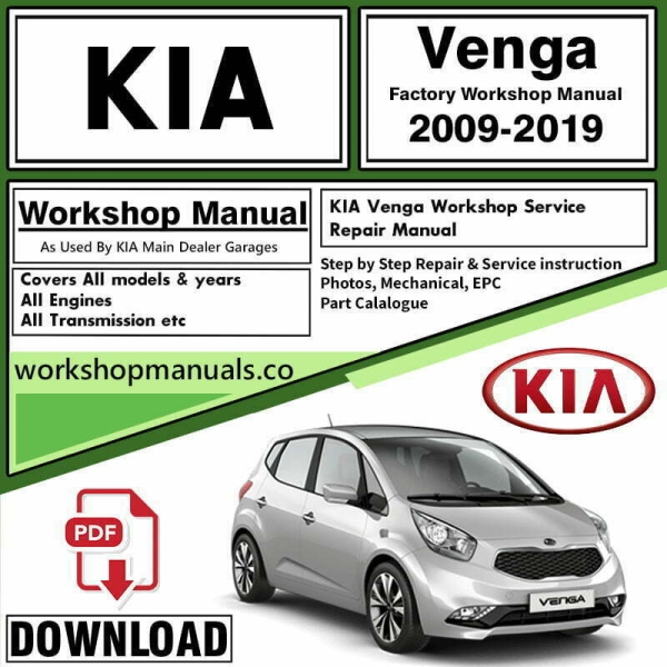 KIA Venga Workshop Repair Manual Download