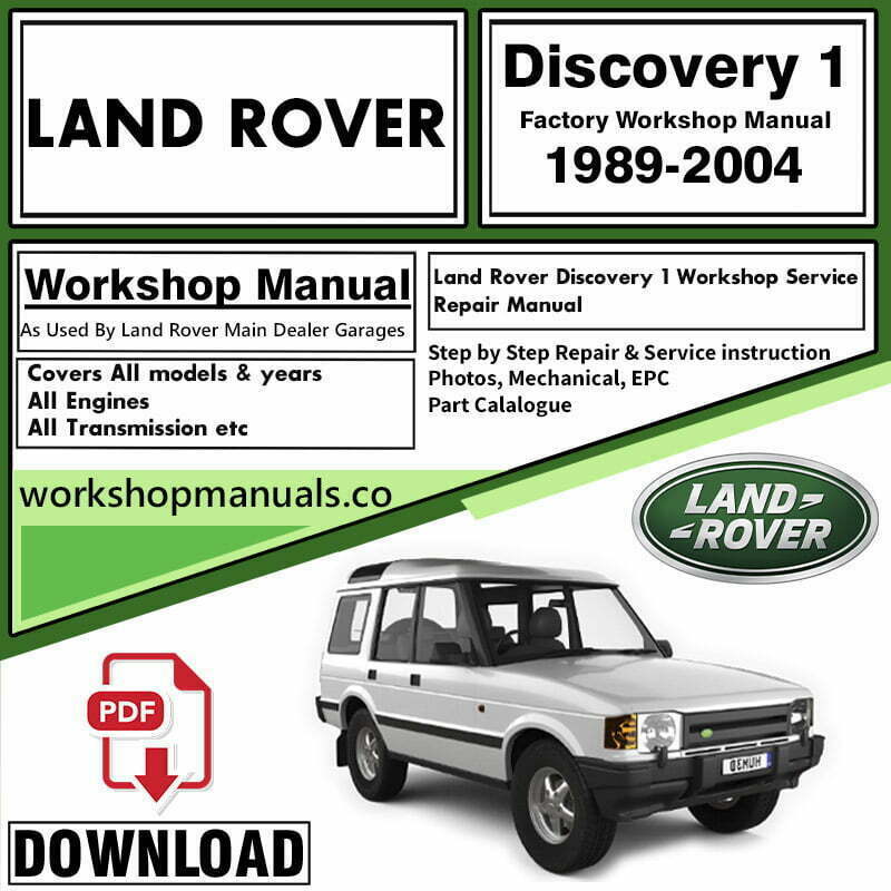 Land Rover Discovery 1 Workshop Repair Manual