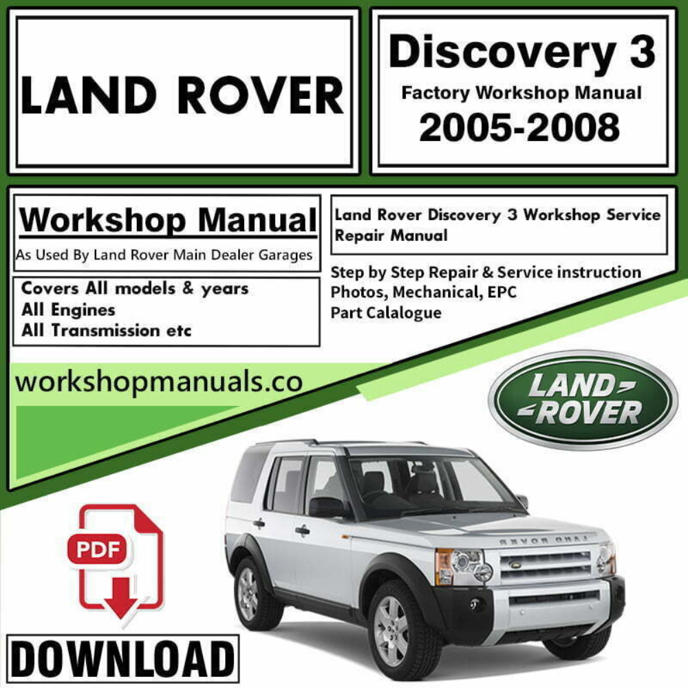 Land Rover Discovery 3 Workshop Repair Manual