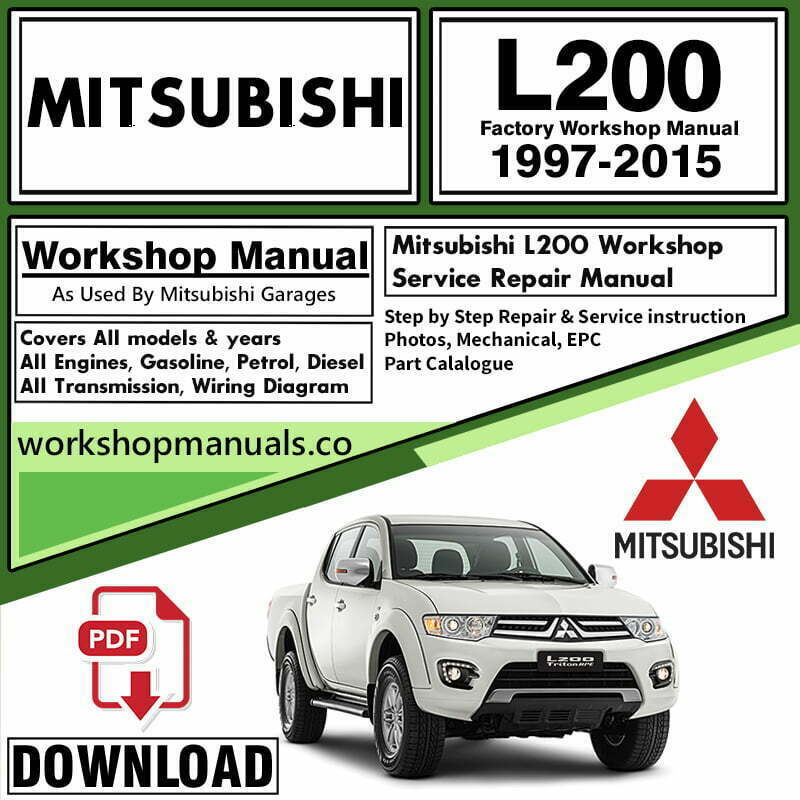 Mitsubishi L200 Workshop Repair Manual