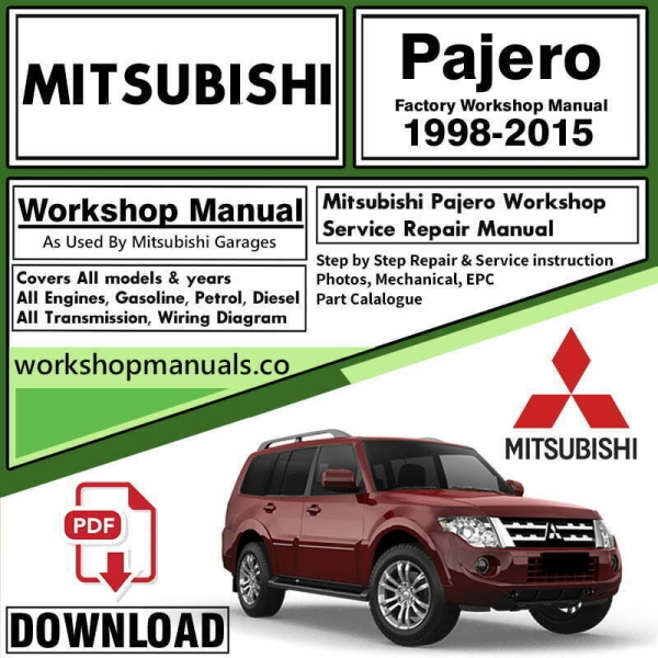 Mitsubishi Pajero iO Workshop Repair Manual