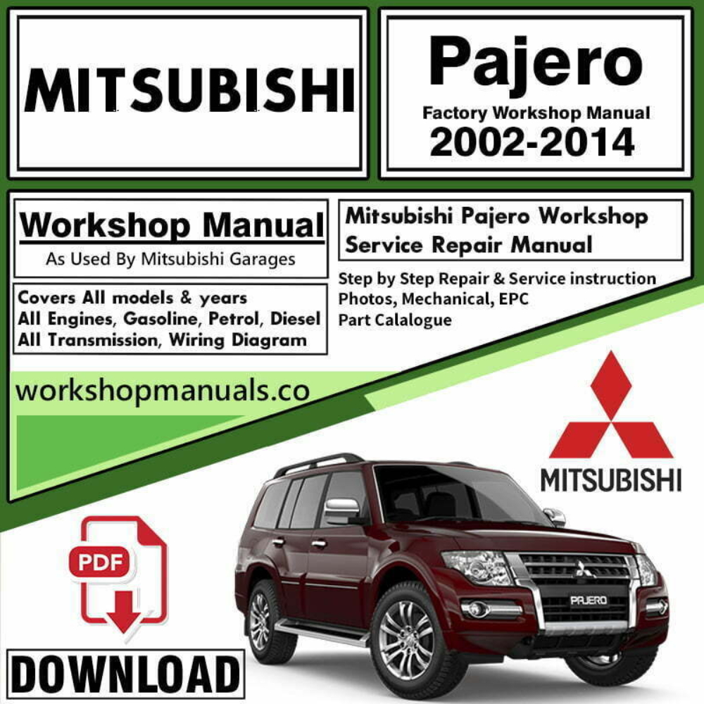 Mitsubishi Pajero Workshop Repair Manual