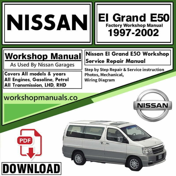 Nissan Elgrand E50 Workshop Repair Manual Download