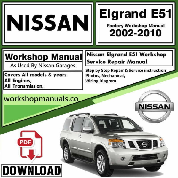 NISSAN Elgrand E51 Manual Download