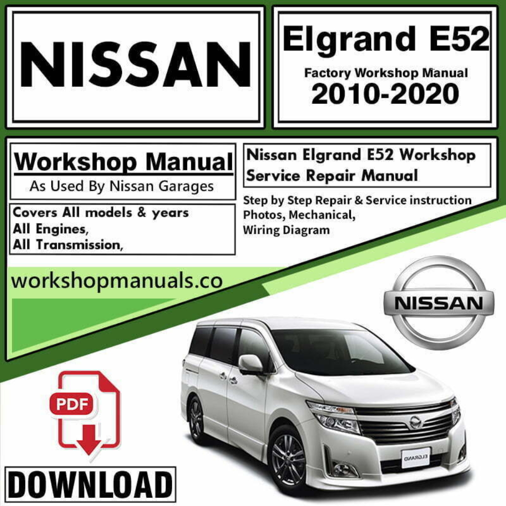 NISSAN Elgrand E52 Manual Download