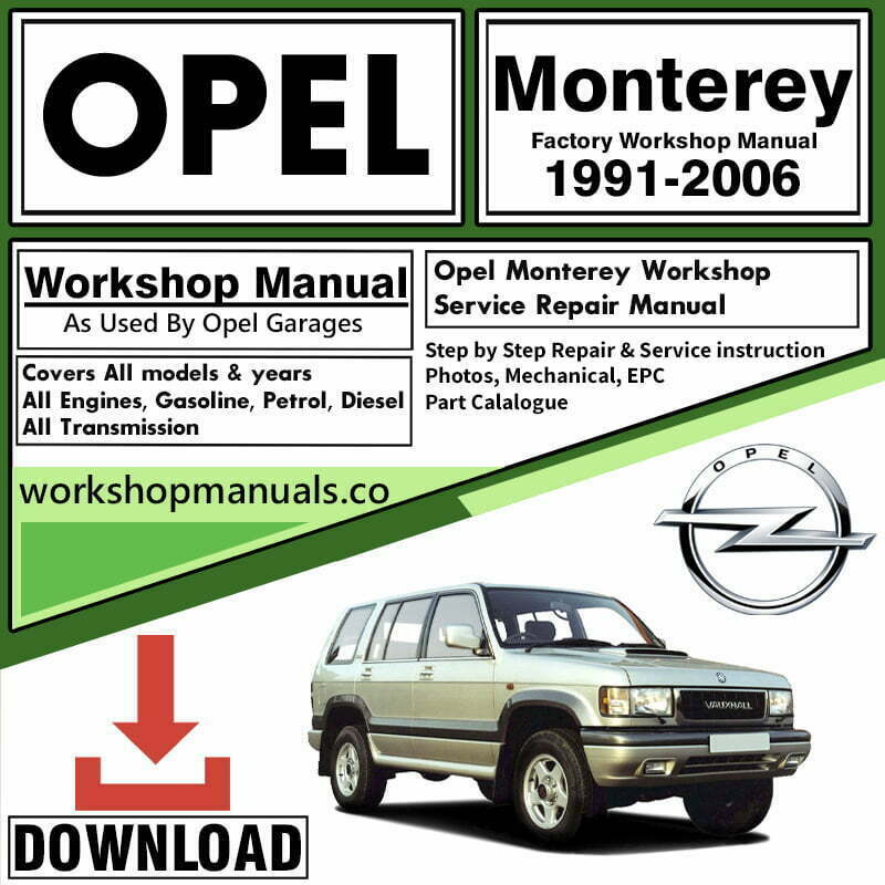 Opel Monterey Manual Download