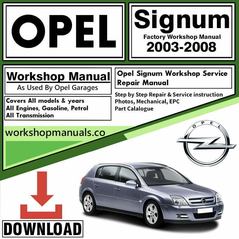 Opel Signum Manual Download