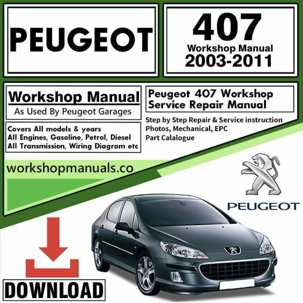Peugeot 407 Workshop Repair Manual Download