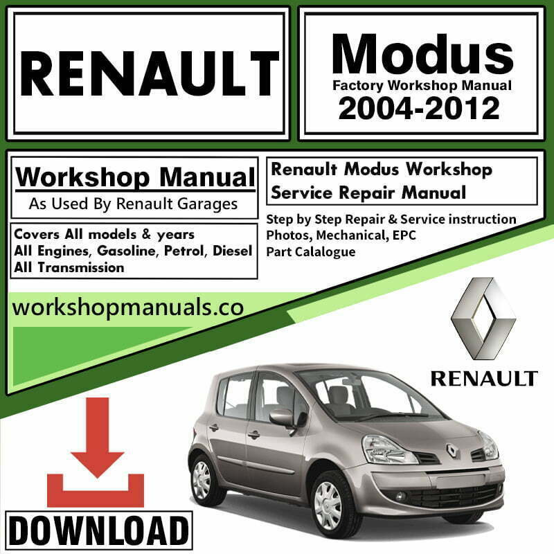 WIRING PDF Renault Modus  Workshop Service Repair Manual 2004 TO 2012