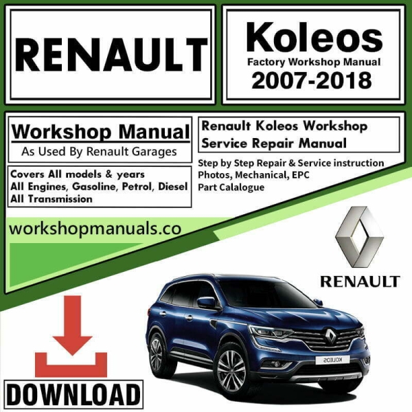 Renault Koleos Workshop Repair Manual Download