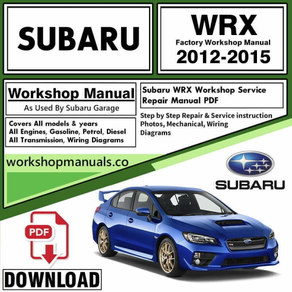 Subaru WRX Workshop Repair Manual