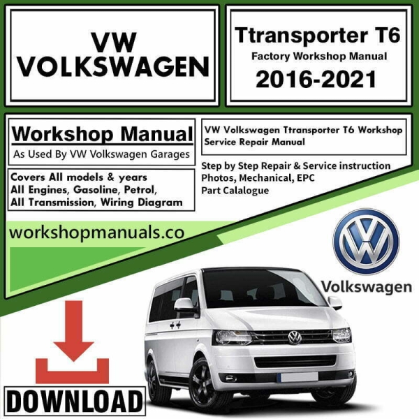 VW Volkswagon T6 Manual Transporter Download