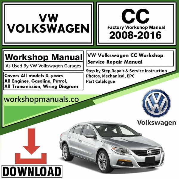 Volkswagen CC Workshop Repair Manual Download