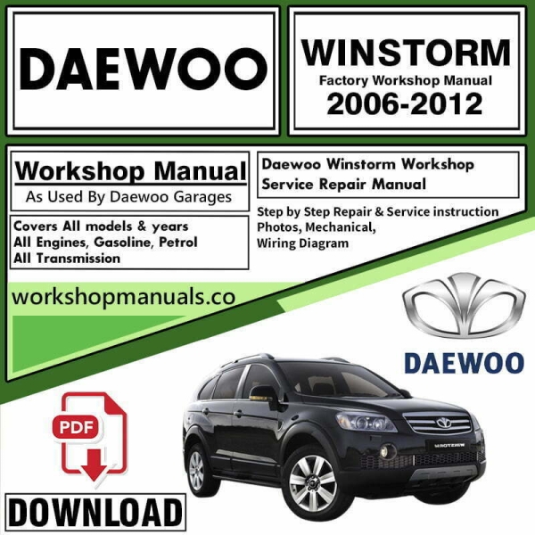 Daewoo Winstorm Workshop Repair Manual