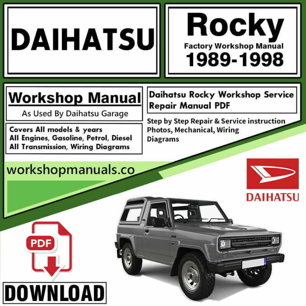 Daihatsu Rocky Workshop Repair Manual