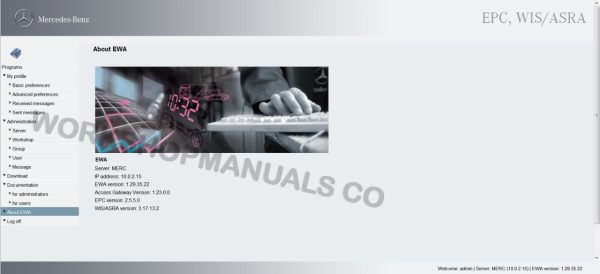 Mercedes WIS ASRA EPC EWD Manual Download