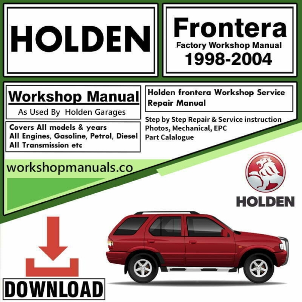 Holden Frontera Workshop Repair Manual