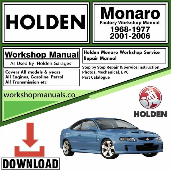 Holden Monaro Manual Download