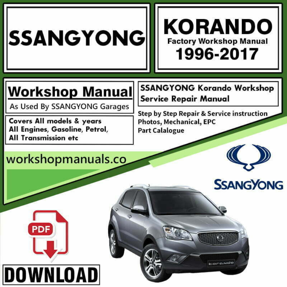 Ssangyong Korando Workshop Repair Manual