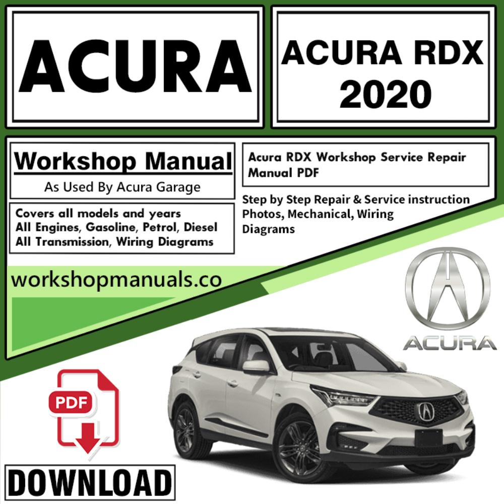 ACURA RDX Owners Manual Download 2020 PDF