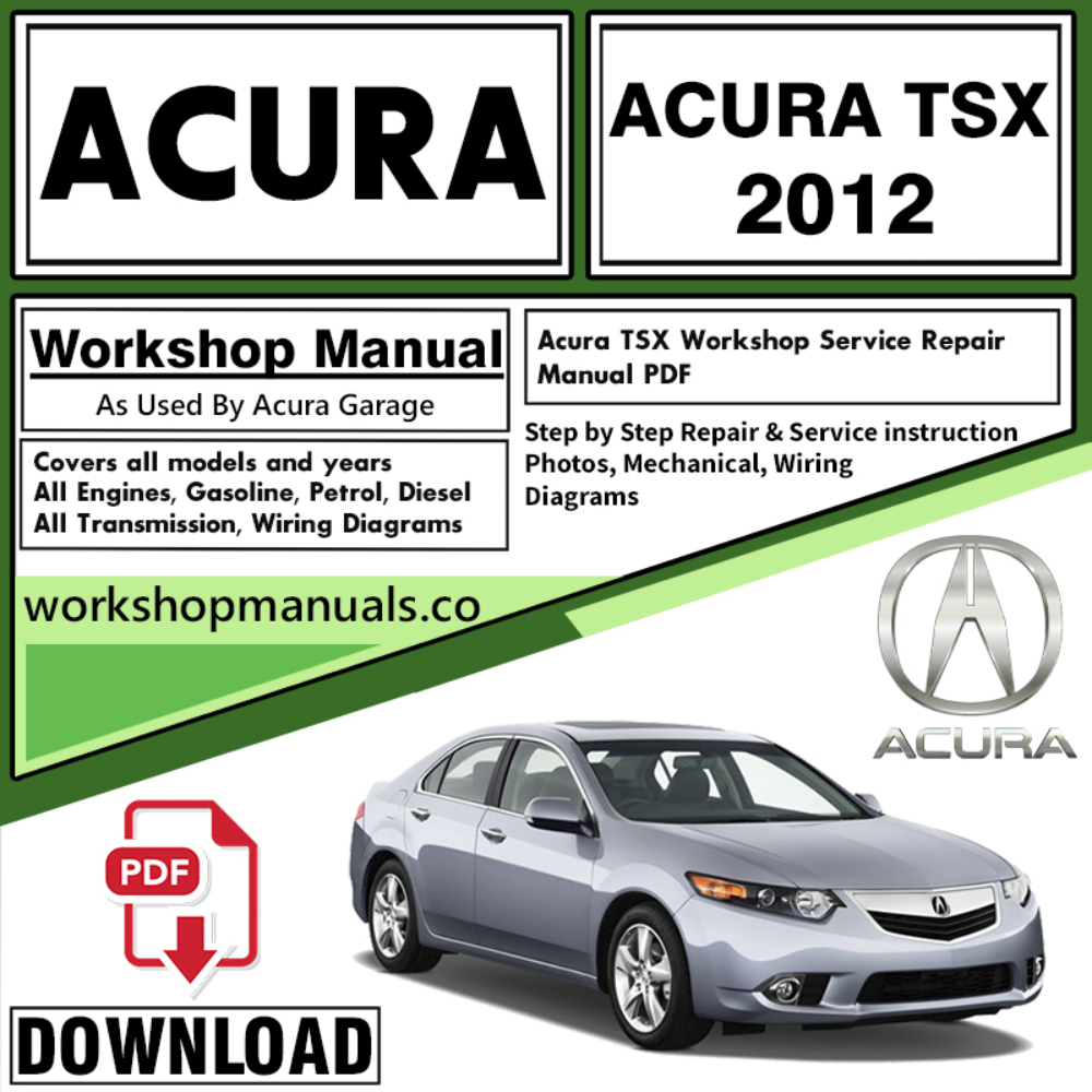 ACURA TSX Owners Manual Download 2012 PDF