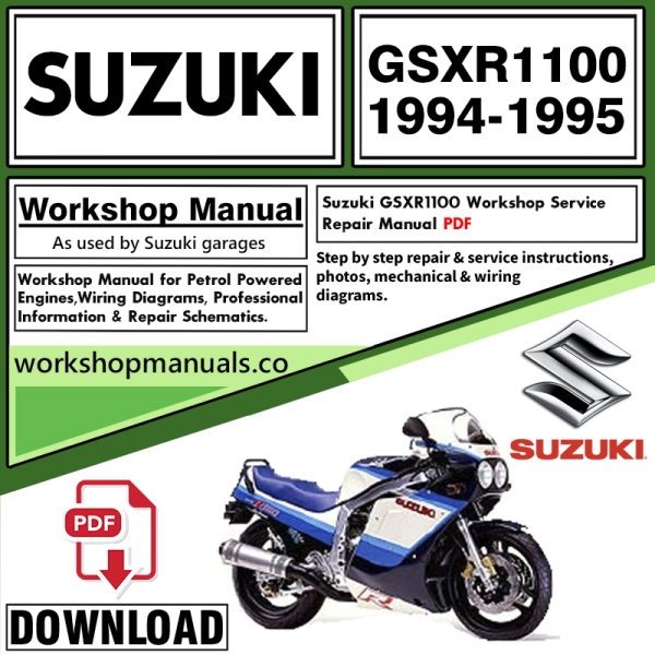 Suzuki GSXR1100 Service Repair Shop Manual Download