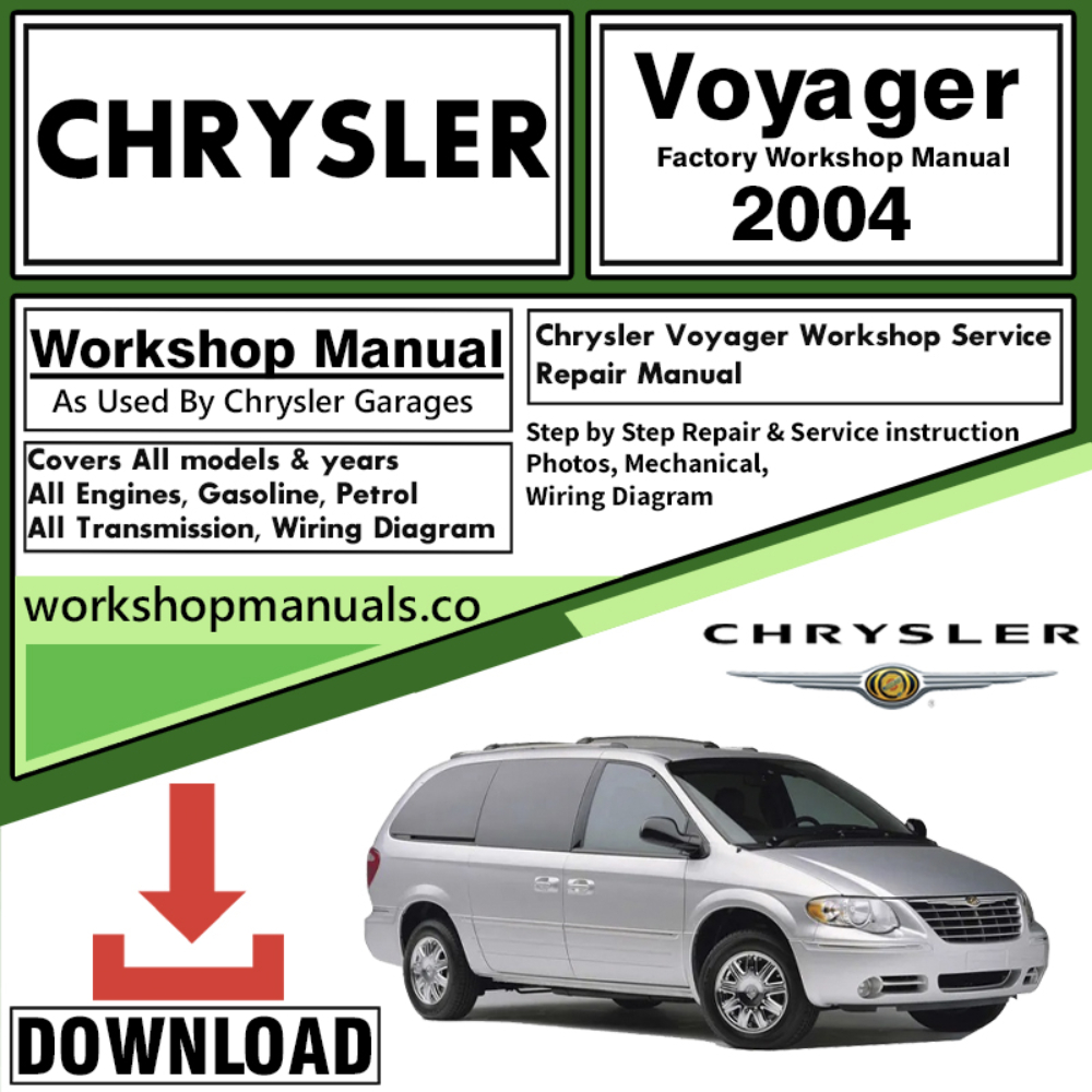 CHRYSLER Voyager Workshop Service Repaid Manual Download 2004 PDF