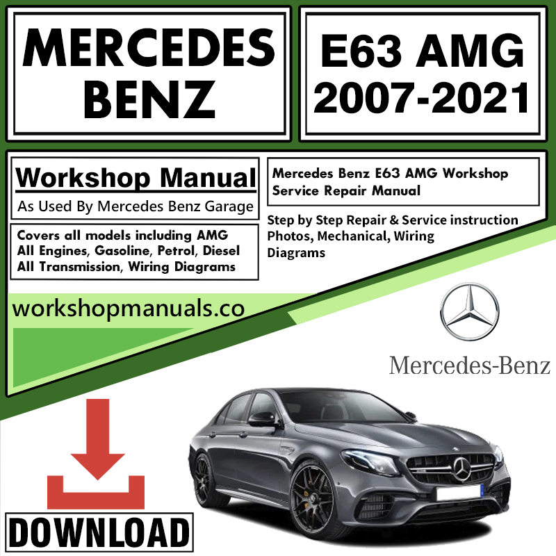 Mercedes E63 AMG Workshop Repair Manual Download