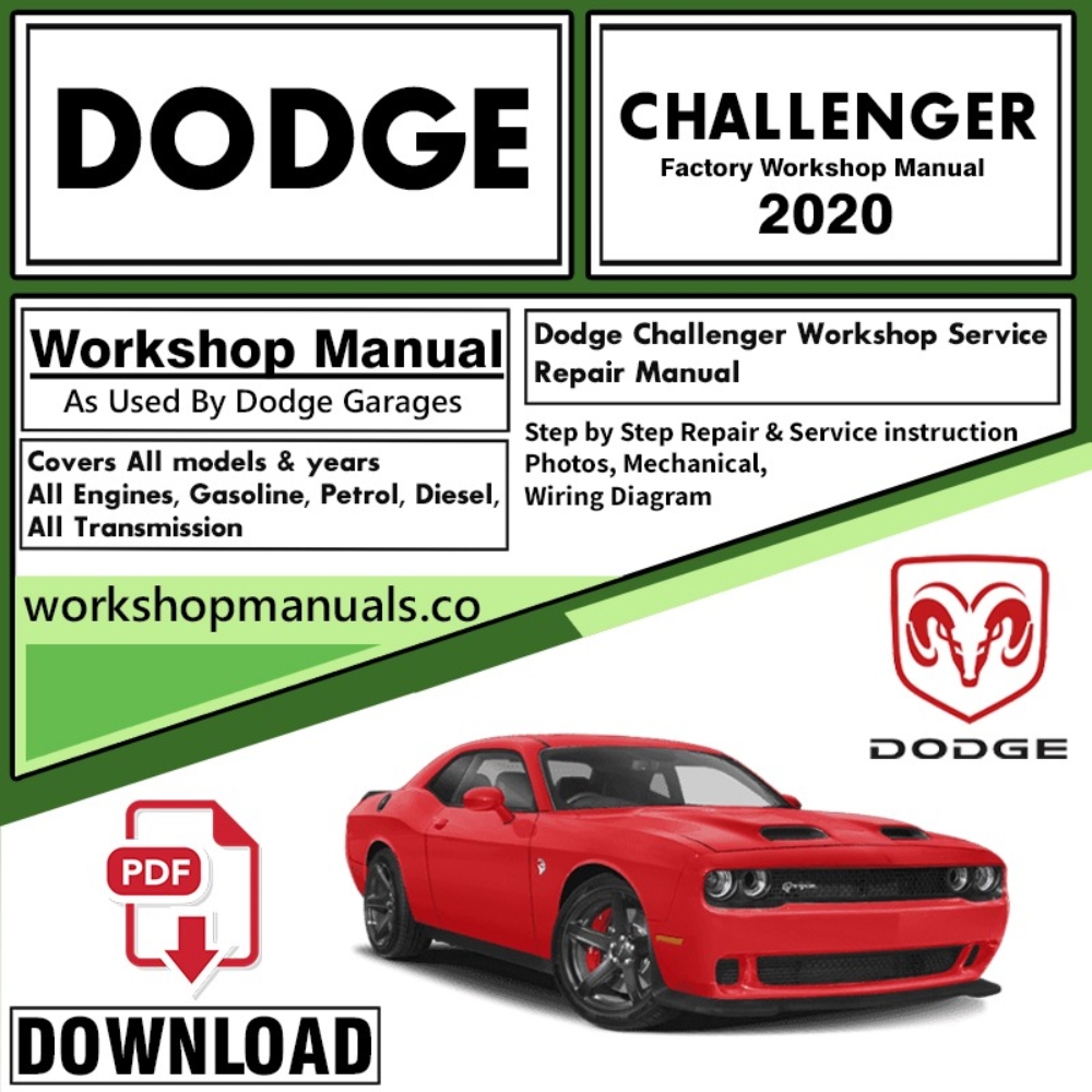 Dodge Challenger Owners Manual Download 2020 PDF
