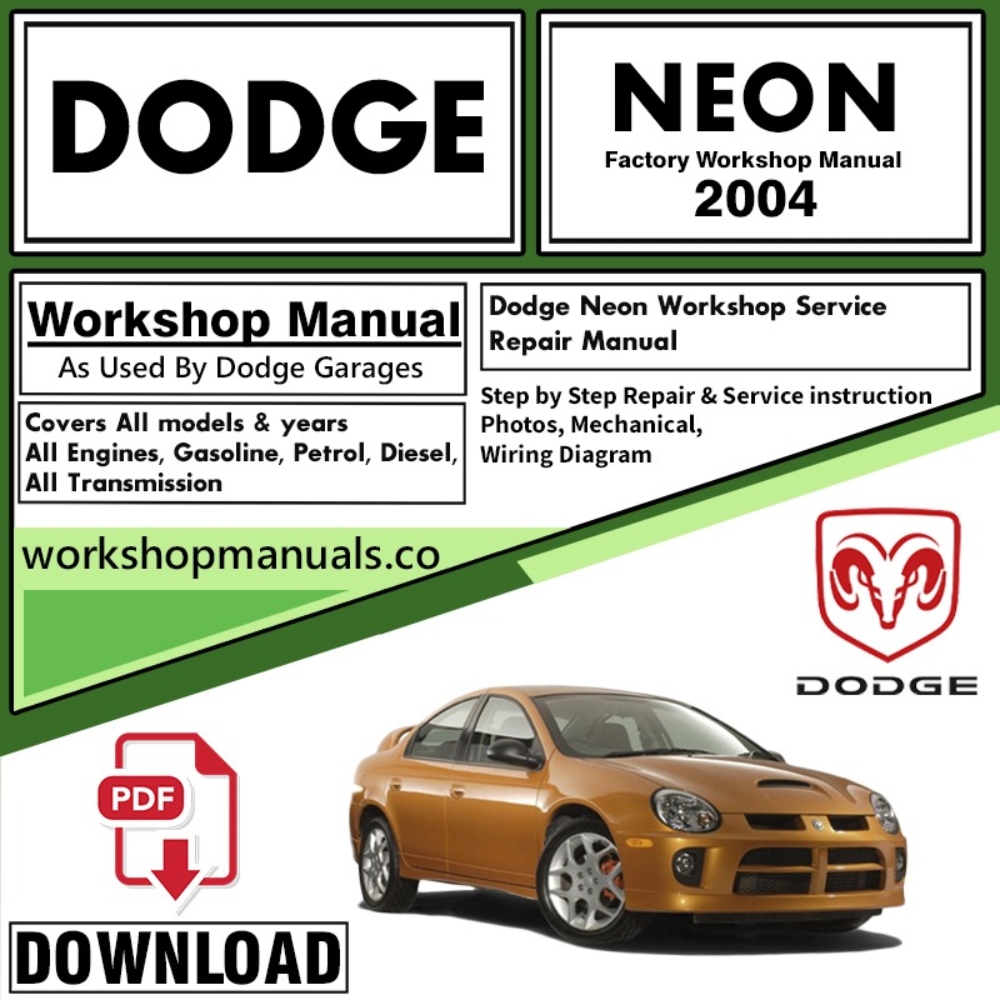 Dodge Neon Workshop Service Repair Manual Download 2004 PDF