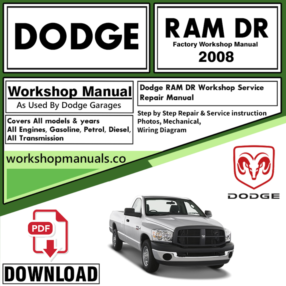 Dodge RAM DR Workshop Service Repair Manual Download 2008 PDF