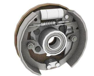 Illustration of a drum brake