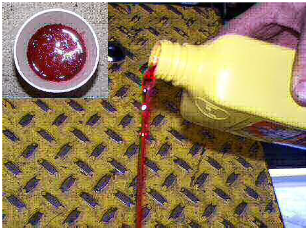 New transmission fluid, red in color