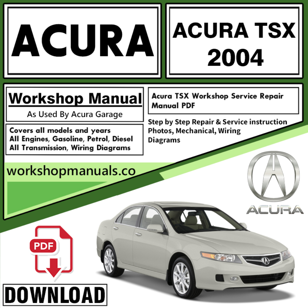 ACURA TSX Owners Manual Download 2004 PDF