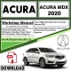 ACURA MDX Owners Manual Download 2020 PDF