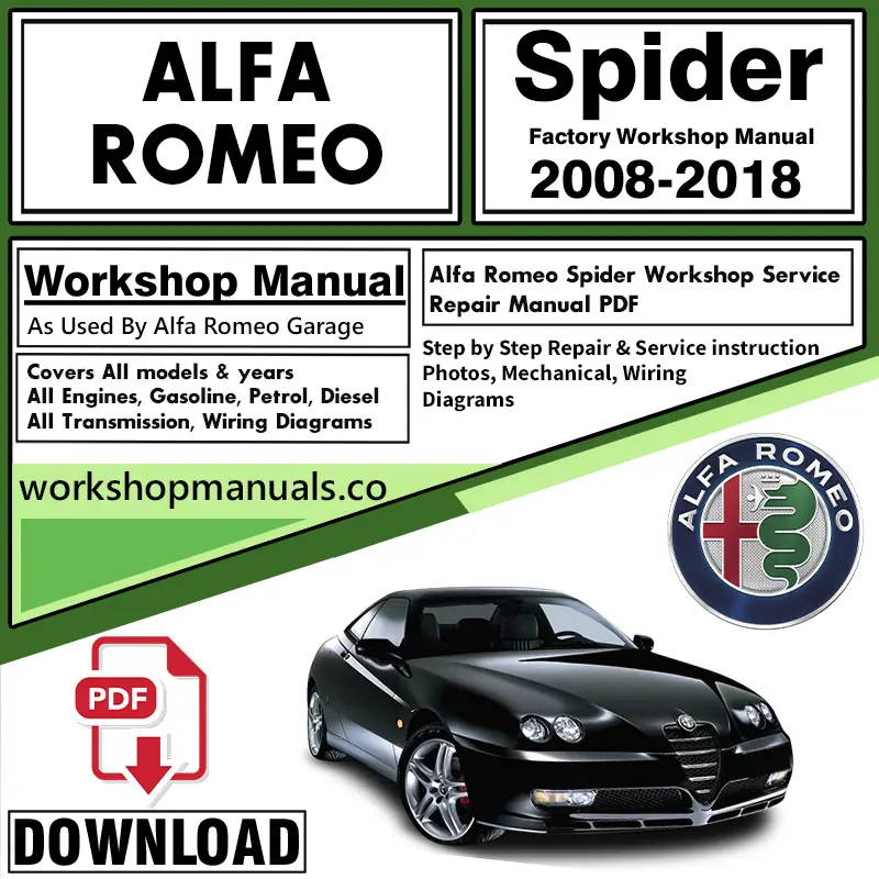 Alfa Romeo Spider Workshop Download