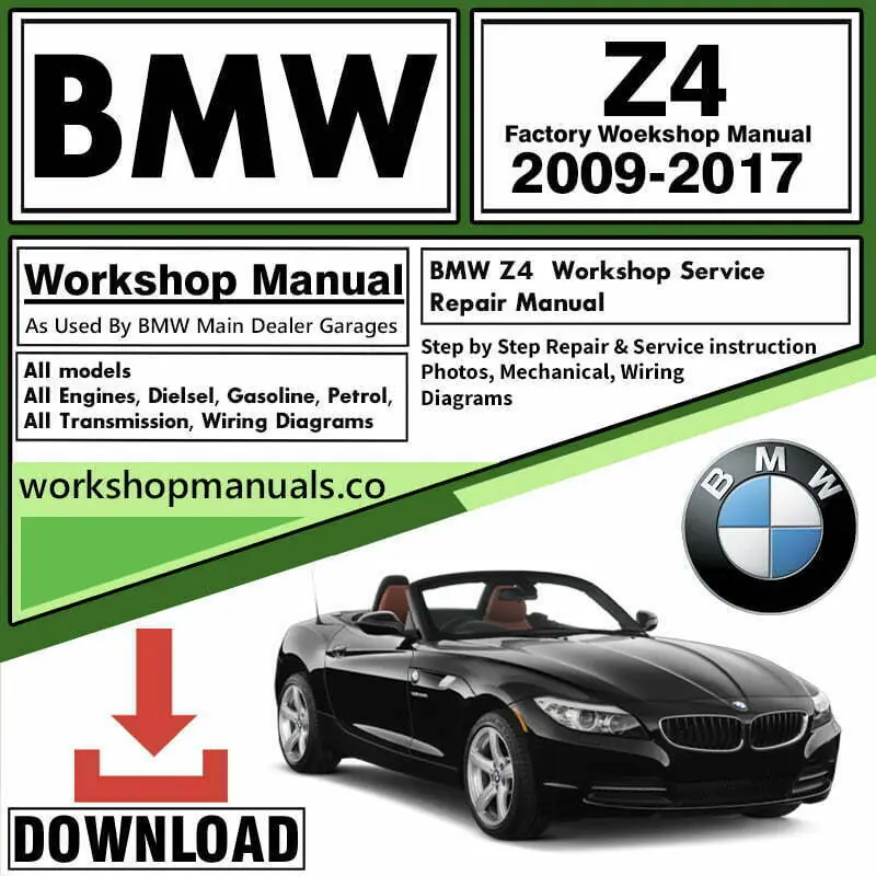 BMW Z4 Workshop Repair Manual Service Download