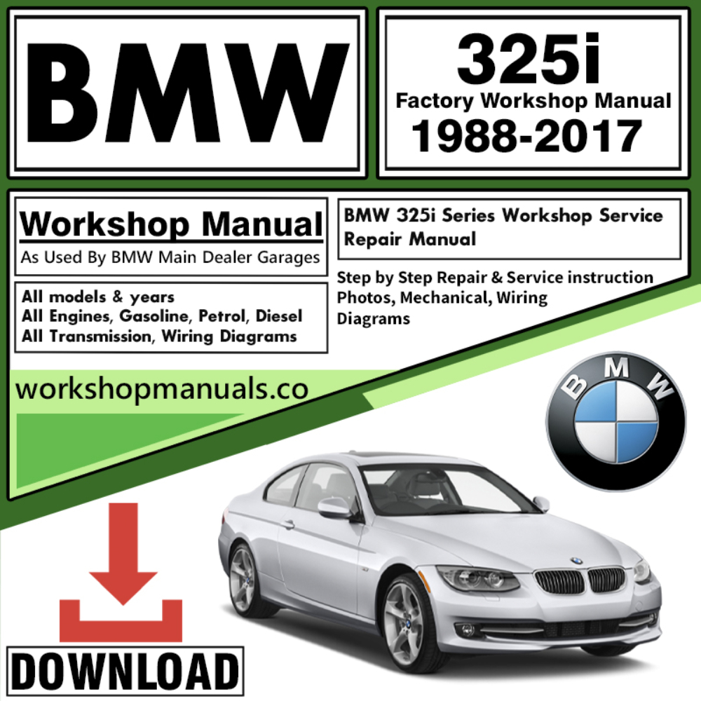 BMW 325i Series Workshop Repair Manual Download