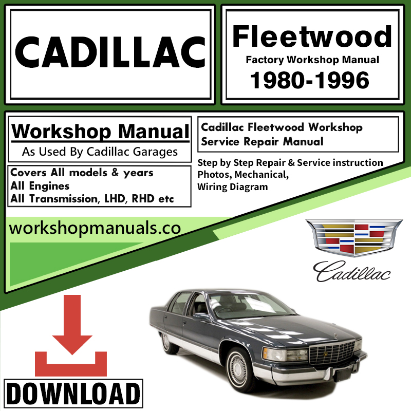 Cadillac Fleetwood Workshop Repair Manual Download