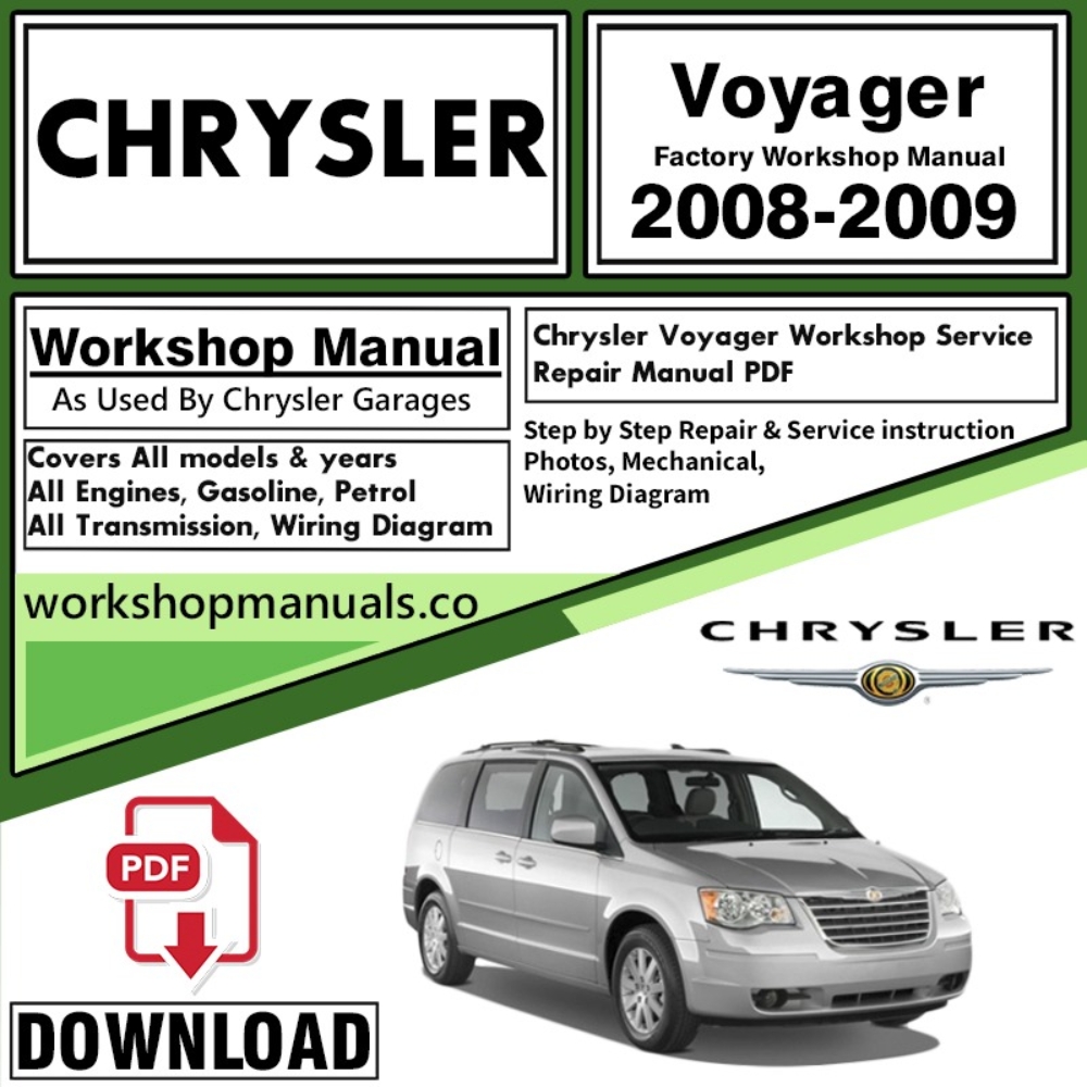 CHRYSLER Voyager Workshop Service Manual Download 2008-2009 PDF