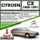 Citroen CX Workshop Repair Manual Download