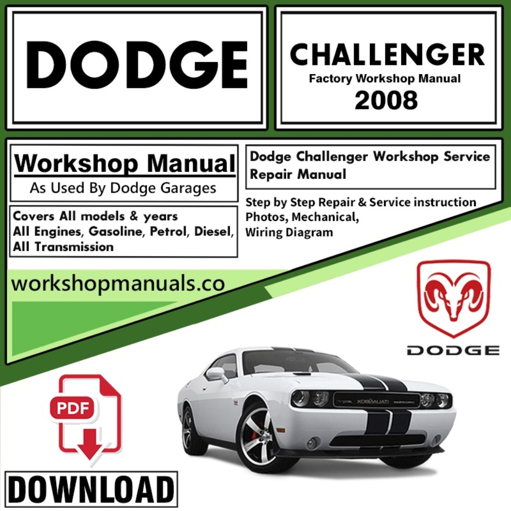 Dodge Challenger Workshop Body and Service Repair Manual Download 2008 PDF
