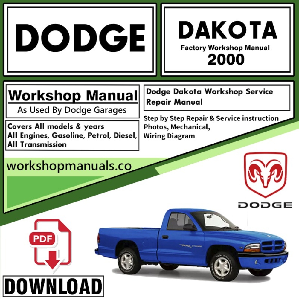Dodge Dakota Workshop Service Repair Manual Download 2000 PDF