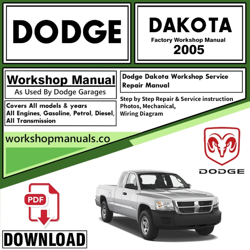 Dodge Dakota Workshop Service Repair Manual Download 2005 PDF